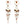 Load image into Gallery viewer, WHITE LIGHT SCORPIO EARRINGS - AGSS
