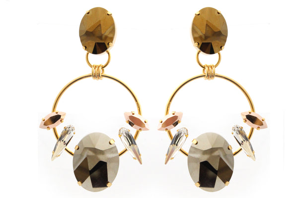 GOLD TRIBAL GOLD HOOP EARRINGS - AGSS
