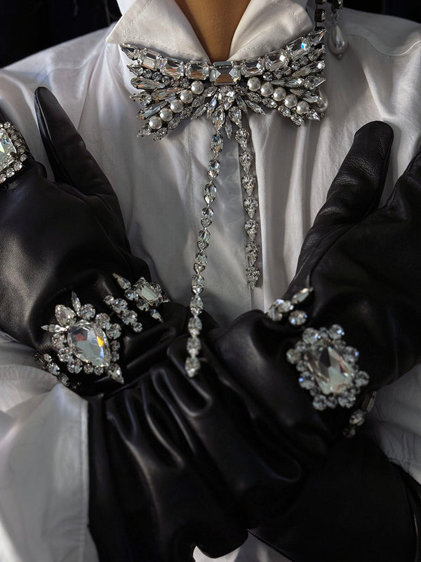 COCO CARTER CRYSTAL BOW TIE