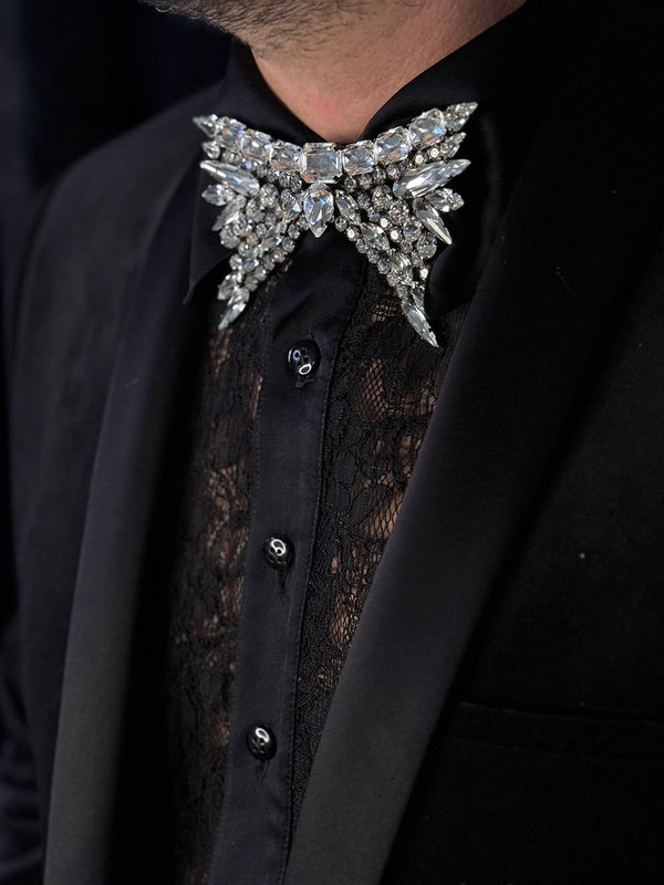 ICCARUS CRYSTAL BOW TIE