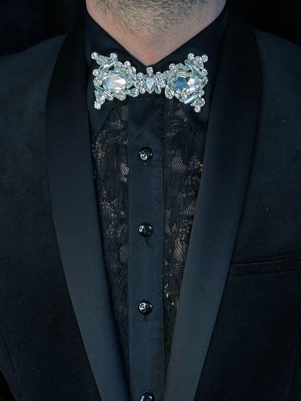 THOMAS CRYSTAL BOW TIE