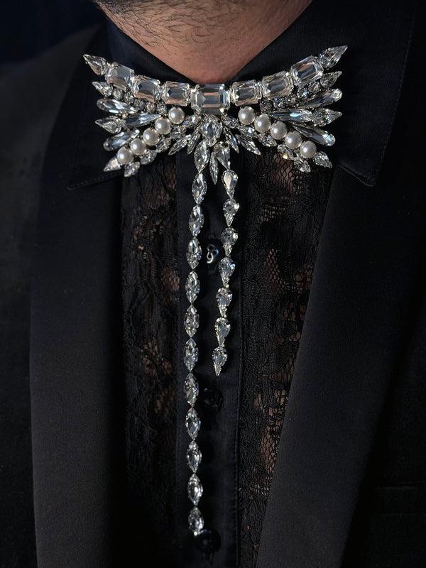 COCO CARTER CRYSTAL BOW TIE