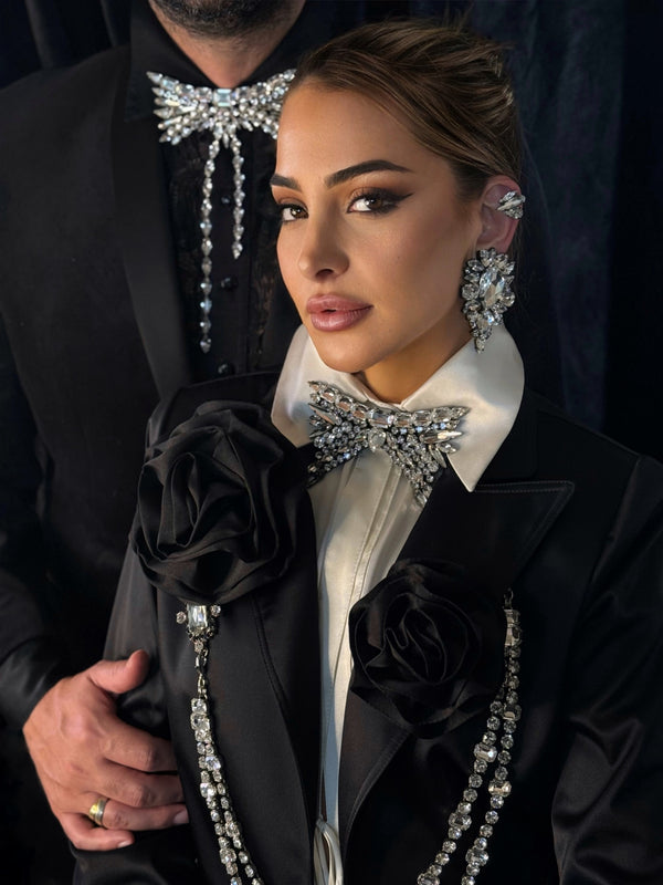 KARLY CRYSTAL BOW TIE