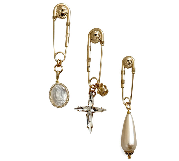 BROOCH DYNASTY SAFETY PIN RICARDO TRINITY