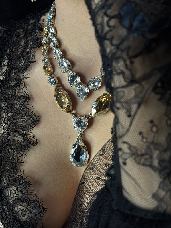 Dynasty Étoile - Imperial Crystal Champagne Necklace