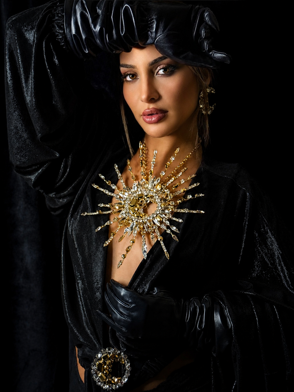 LUNAR DYNASTY - SOLUNAR SIREN CRYSTAL BURST NECKLACE