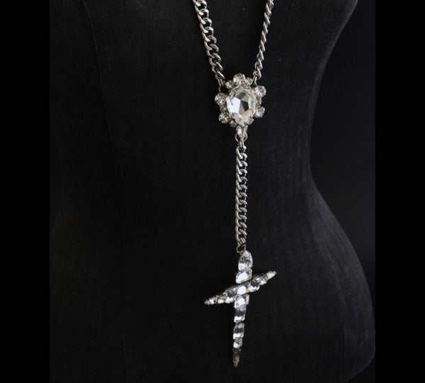 La Croix Dynasty Crystal Chain Crucifix Rosary