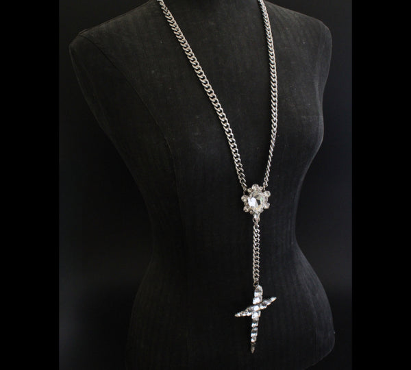 La Croix Dynasty Crystal Chain Crucifix Rosary