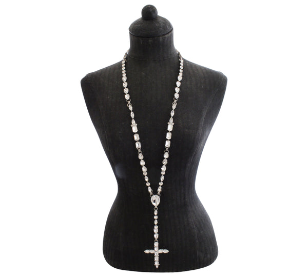 La Croix Dynasty Crystal Madonna Crucifix Rosary