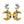Load image into Gallery viewer, LUNAR DYNASTY - AURUM DOUBLE CRESCENT MOON EARRINGS

