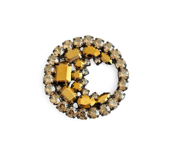 LUNAR DYNASTY - AURUM CHAMPAGNE ECLIPSE BROOCH