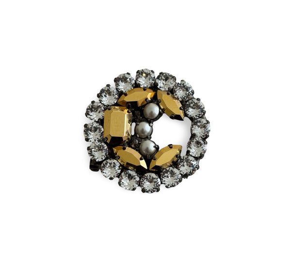 LUNAR DYNASTY - AURUM PEARL ECLIPSE BROOCH