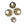 Load image into Gallery viewer, LUNAR DYNASTY - AURUM CHAMPAGNE ECLIPSE BROOCH
