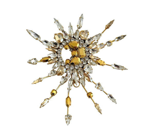 LUNAR DYNASTY - SOLUNAR GOLDEN BURST BROOCH/HAND PIECE
