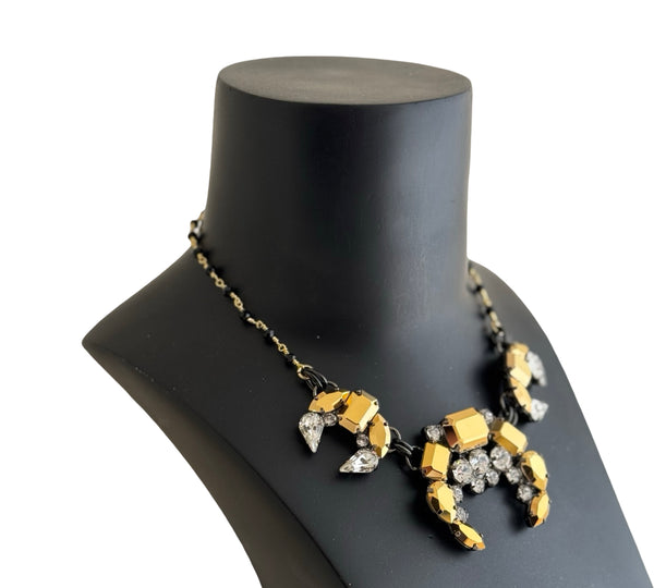 LUNAR DYNASTY - TRINITY CRESCENT MOON NECKLACE