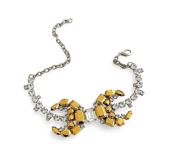 LUNAR DYNASTY - DOUBLE CRESCENT MOON CHOKER