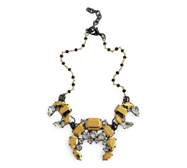 LUNAR DYNASTY - TRINITY CRESCENT MOON NECKLACE