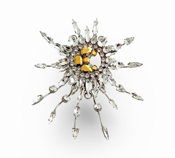 LUNAR DYNASTY - SOLUNAR SILVER BURST NECKLACE/BROOCH/HAND PIECE