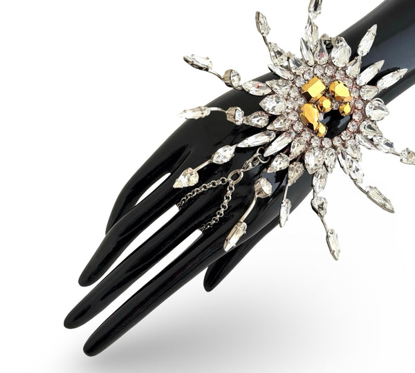 LUNAR DYNASTY - SOLUNAR SILVER BURST NECKLACE/BROOCH/HAND PIECE