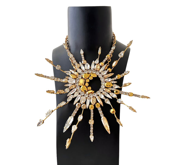 LUNAR DYNASTY - SOLUNAR SIREN CRYSTAL BURST NECKLACE