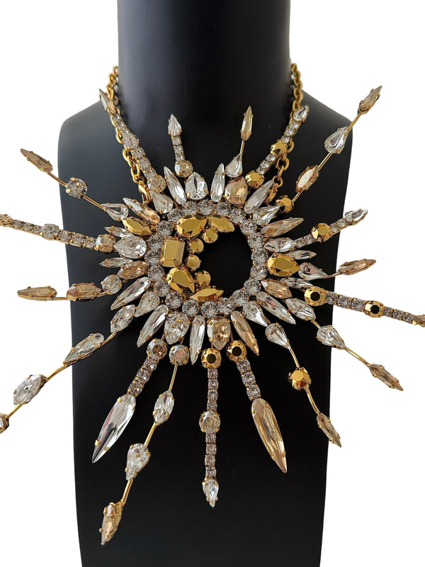 LUNAR DYNASTY - SOLUNAR SIREN CRYSTAL BURST NECKLACE