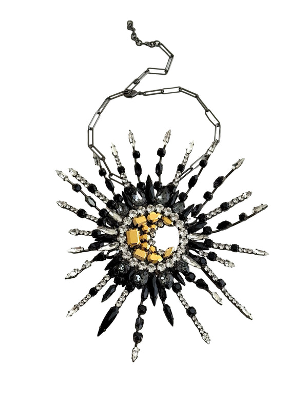 LUNAR DYNASTY - SOLUNAR MIDNIGHT CRYSTAL BURST NECKLACE