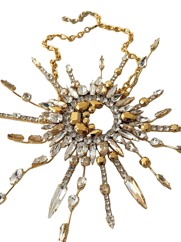 LUNAR DYNASTY - SOLUNAR SIREN CRYSTAL BURST NECKLACE
