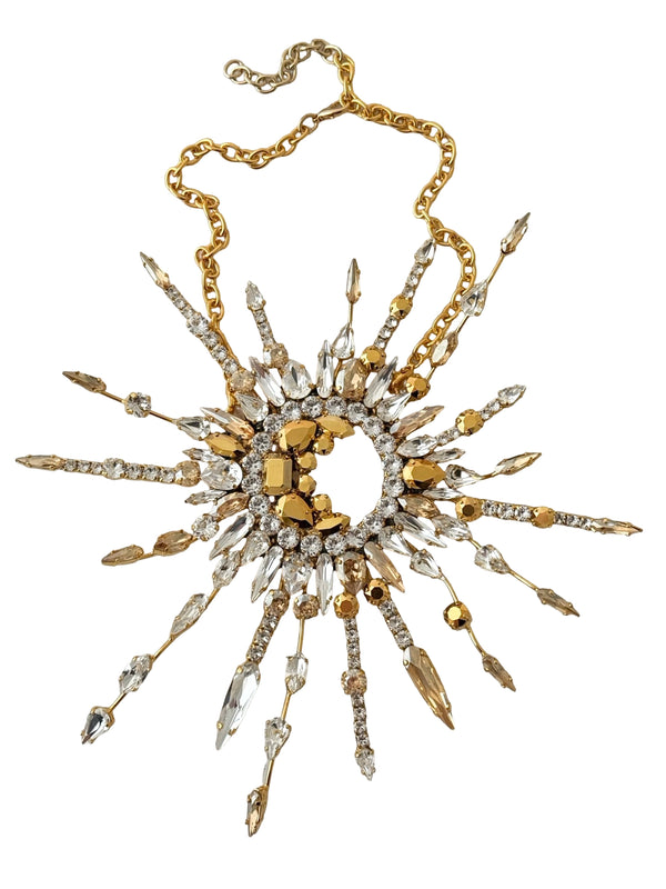 LUNAR DYNASTY - SOLUNAR SIREN CRYSTAL BURST NECKLACE