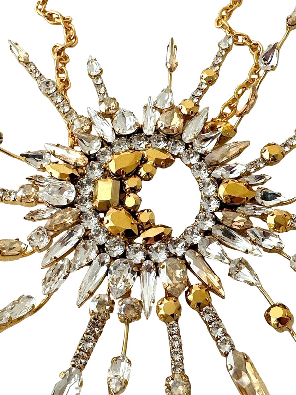 LUNAR DYNASTY - SOLUNAR SIREN CRYSTAL BURST NECKLACE