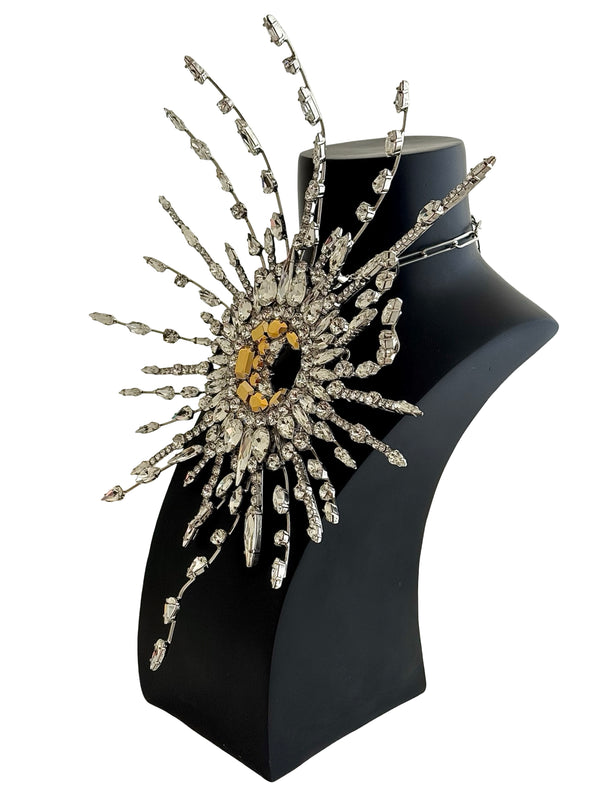 LUNAR DYNASTY - SOLUNAR GODDESS CRYSTAL BURST NECKLACE