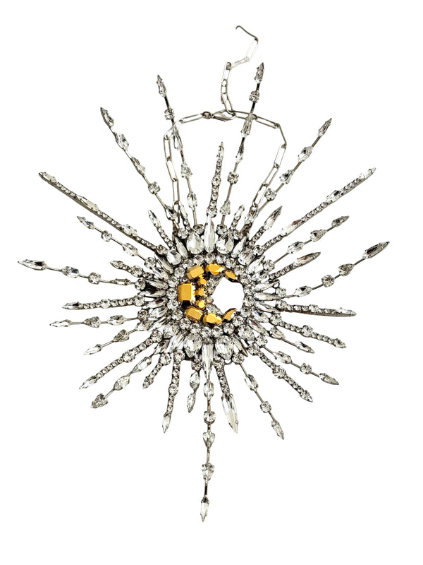 LUNAR DYNASTY - SOLUNAR GODDESS CRYSTAL BURST NECKLACE