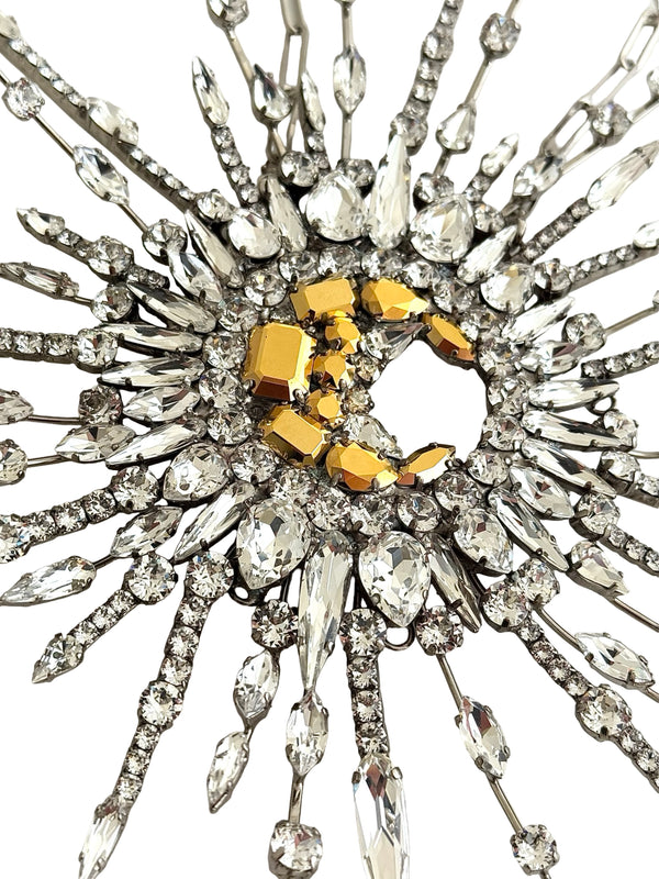 LUNAR DYNASTY - SOLUNAR GODDESS CRYSTAL BURST NECKLACE
