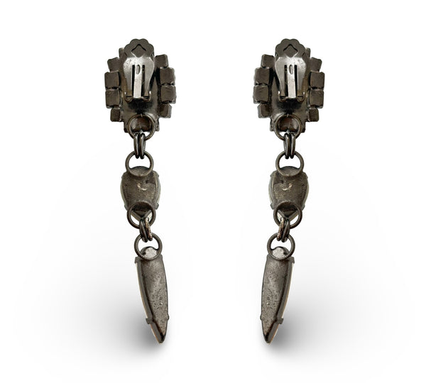 Dynasty Peridot Emerald Drop ClipOns - MSS