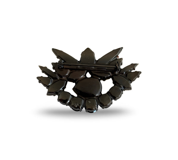 LUMIERE CHRYSO NOIR EYE BROOCH