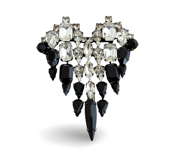 MUSE SACRED CRYSTAL HEART WITH JET DRIP