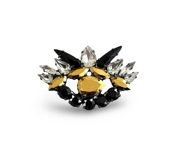 LUMIERE CHRYSO NOIR EYE BROOCH