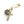 Load image into Gallery viewer, BROOCH DYNASTY SAFETY PIN CROSS &amp; COIN PIN
