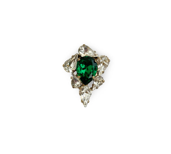 BROOCH DYNASTY EMERALD MARY PIN