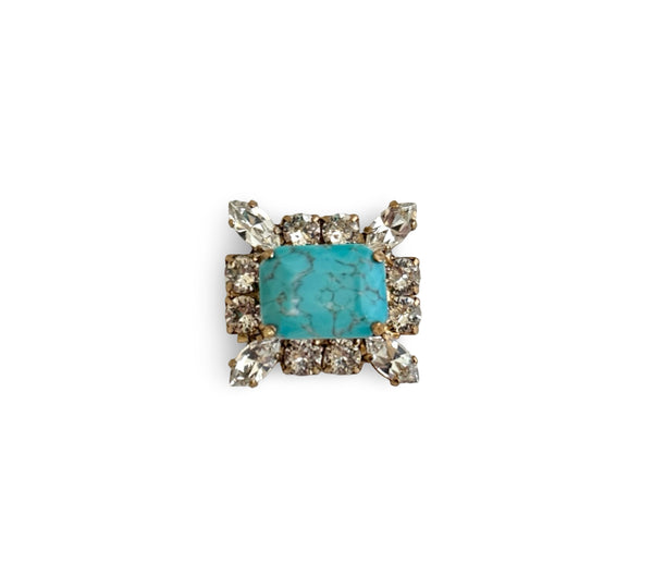BROOCH DYNASTY TURQUOISE EVE PIN