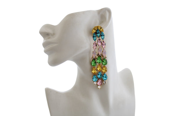 CHRYSILLIA PASTEL CHANDELIER EARRINGS - AGSS