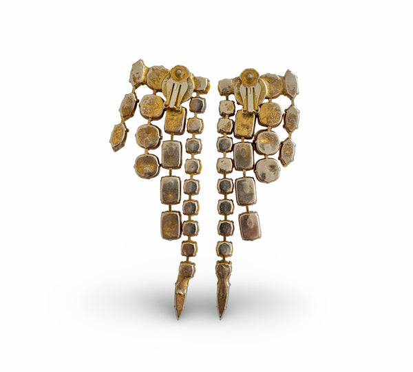 FIRE YELLOW CHANDELIER EARRINGS - AGSS