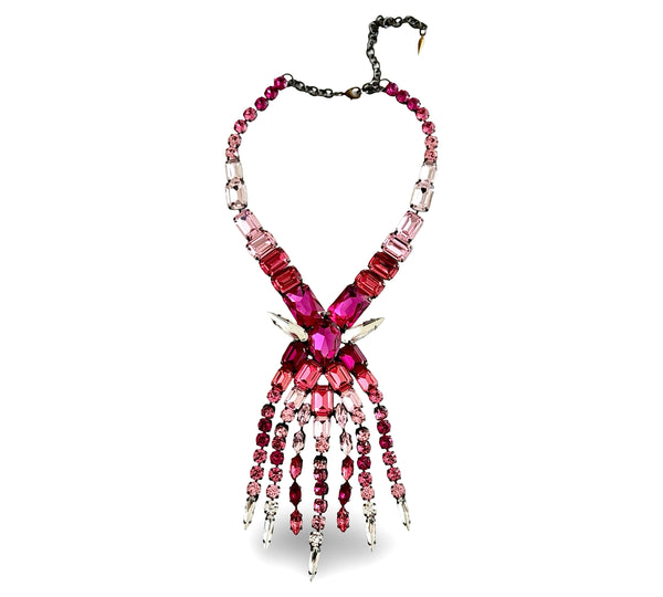 FUCHSIA PANTHER DYNASTY GRAND NECKLACE - AGSS