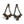Load image into Gallery viewer, EMERALD TRIANGLE CHANDELIERS EARRINGS - AGSS
