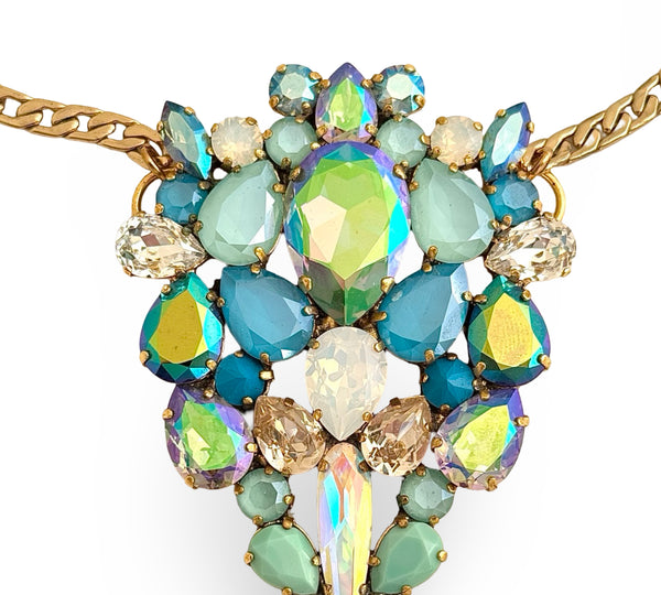 PACIFIC BLUE PENDANT NECKLACE - SS26JU