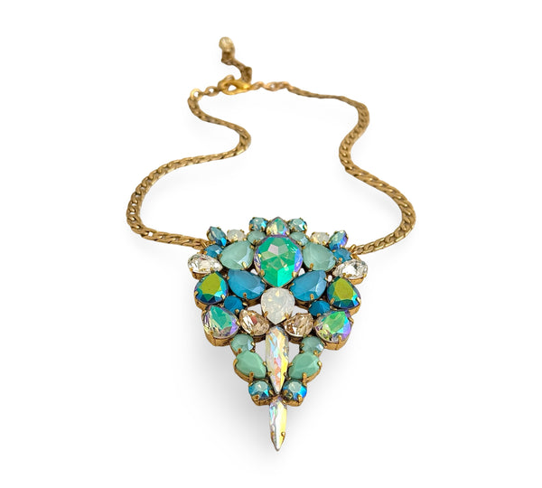 PACIFIC BLUE PENDANT NECKLACE - SS26JU