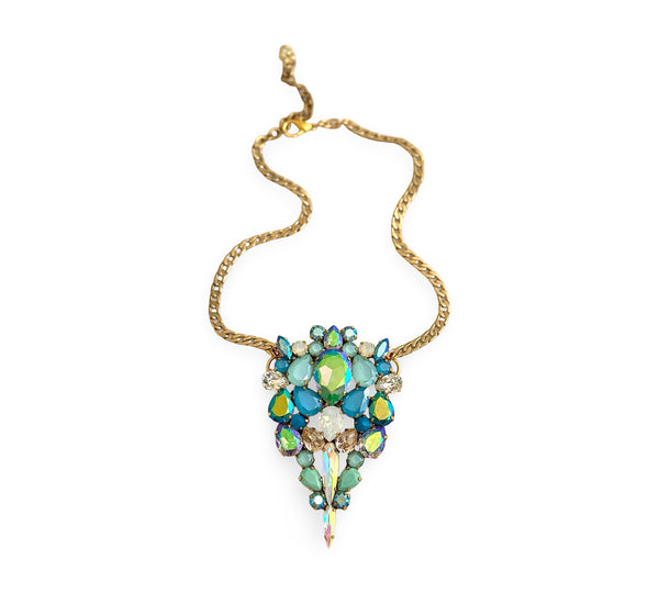 PACIFIC BLUE PENDANT NECKLACE - SS26JU