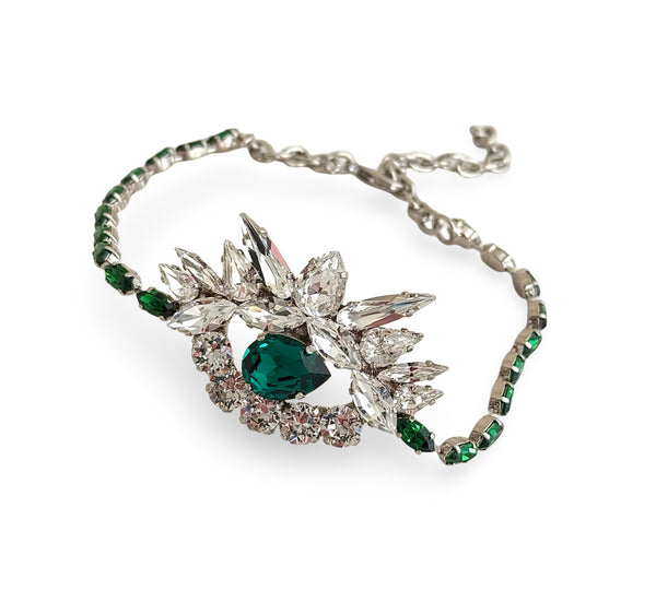 CRYSTAL EYE EMERALD CHOKER - SS26JU