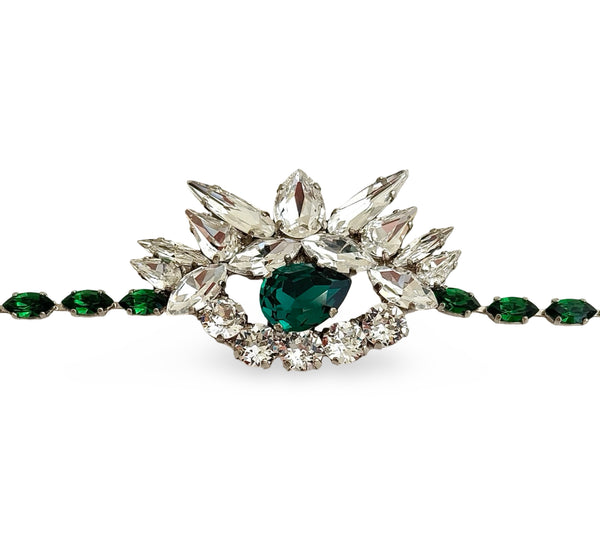 CRYSTAL EYE EMERALD CHOKER - SS26JU