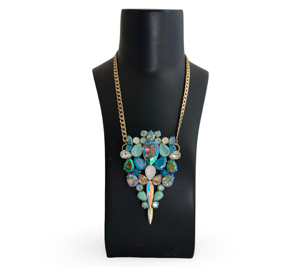 PACIFIC BLUE PENDANT NECKLACE - SS26JU