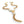 Load image into Gallery viewer, GOLD CRYSTAL PANTHER TRINITY Y SHAPE NECKLACE - SS26JU
